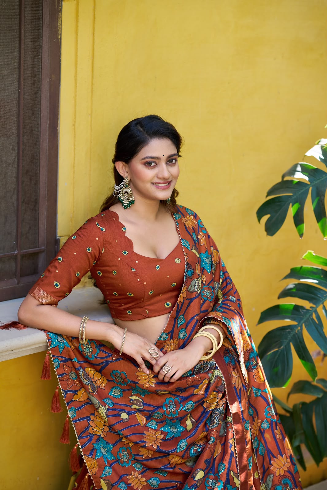 Radha Rani Kalamkari Lehenga Set