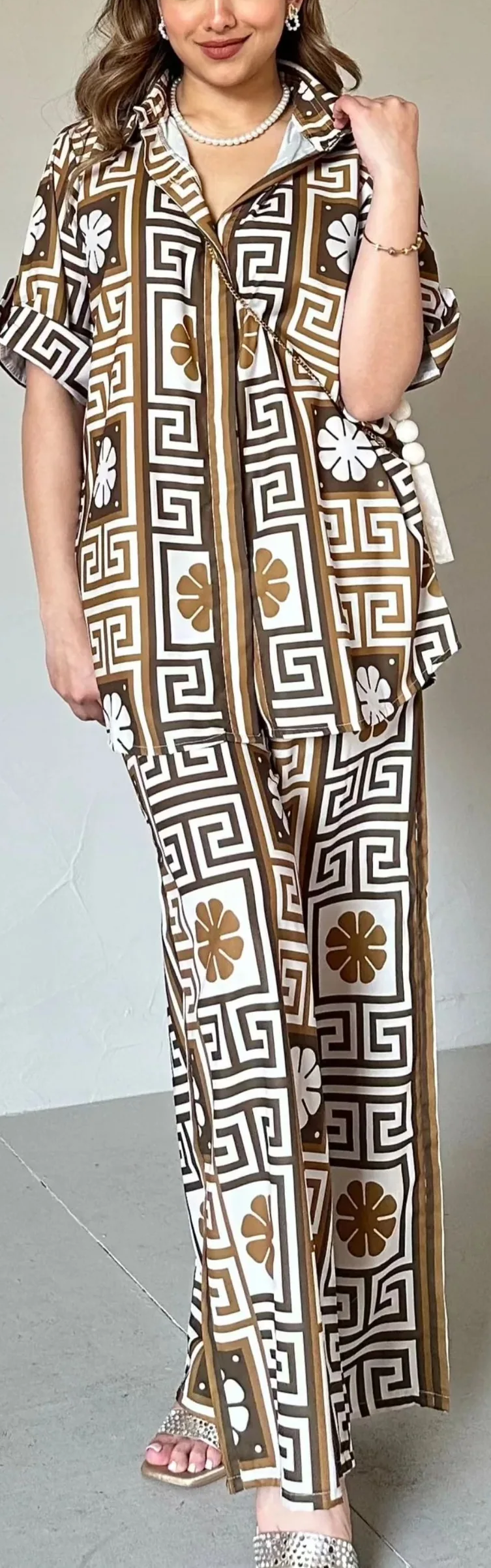 Ria Grecian Key Co-ord Set