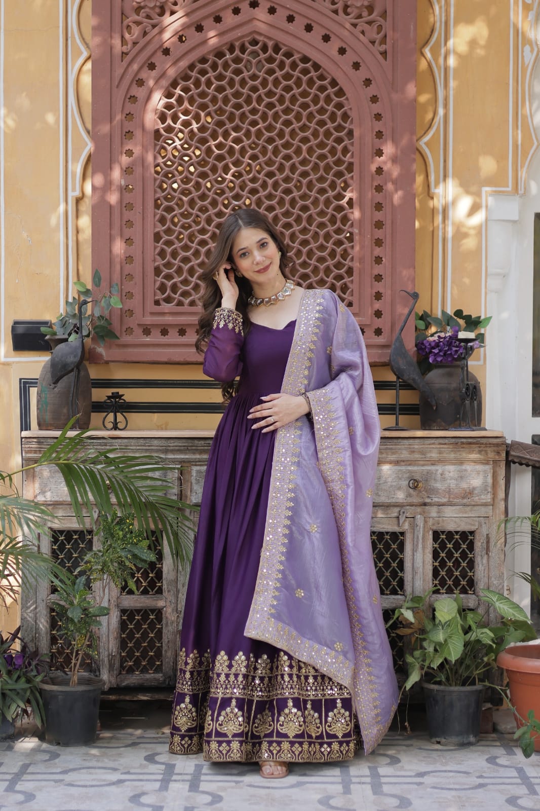Naysa Flared anarkali Suit