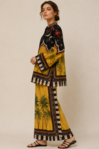 Ranya Mustard Oasis Co-ord Set