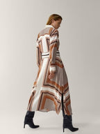 Risha Geometric Shirt Dress