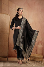 Tamanna Black Golden Suit