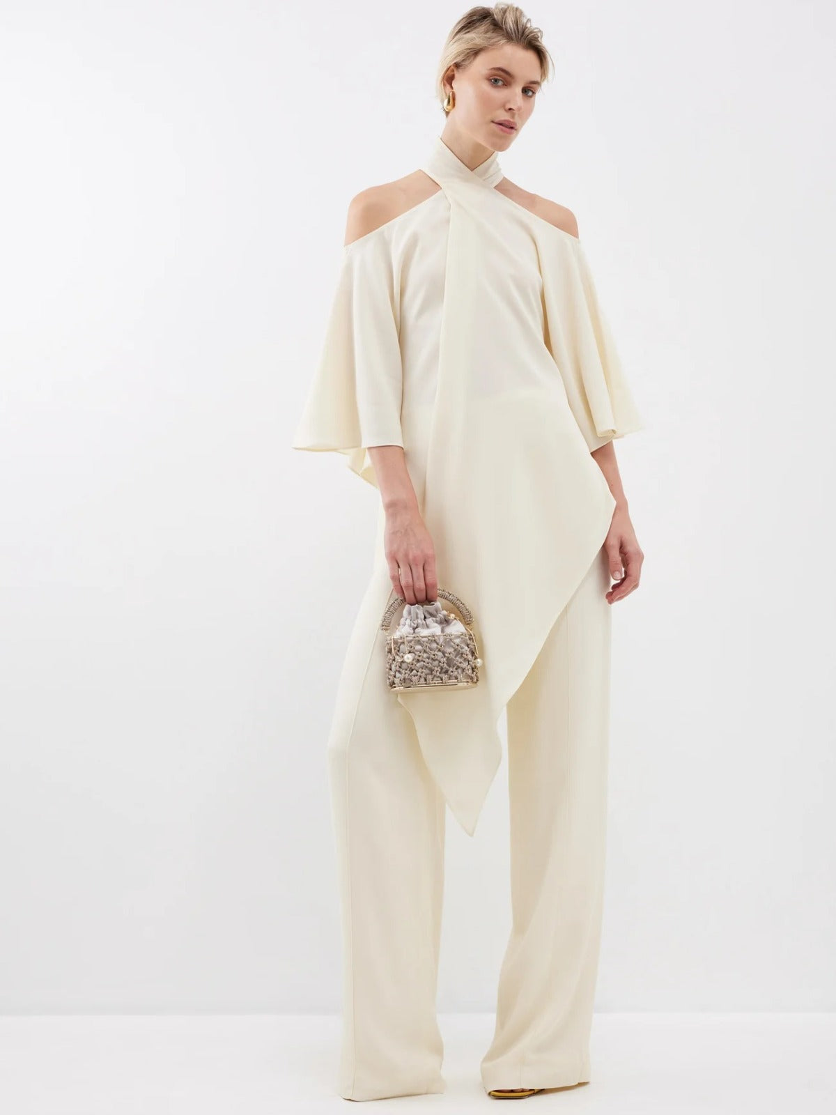 Rhea Halter Cape Co-ord Set