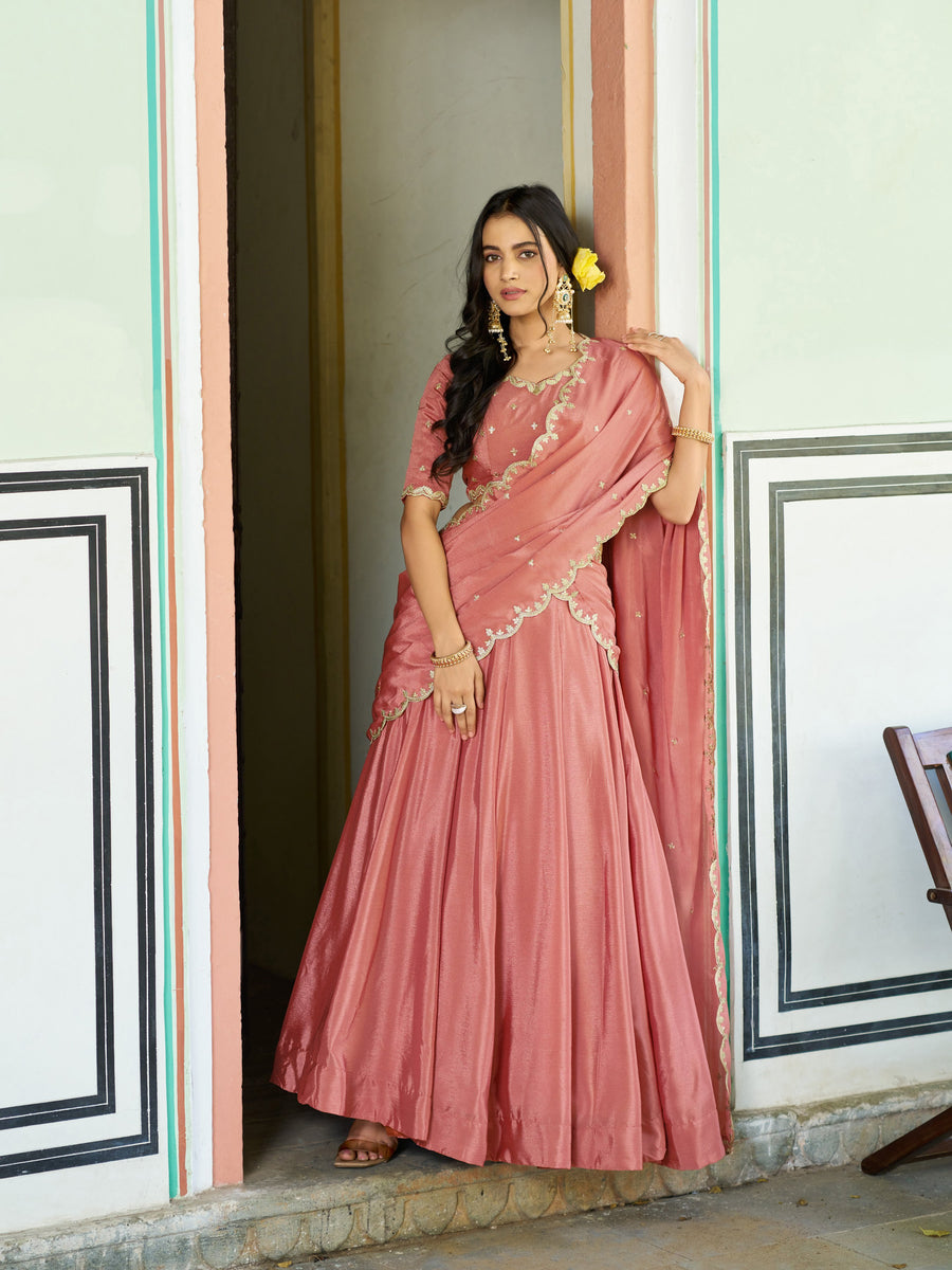 Raksha Scalloped Lehenga Set