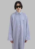 Risha Classic Pinstripe Shirt Dress