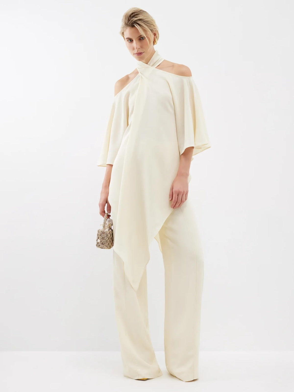 Rhea Halter Cape Co-ord Set