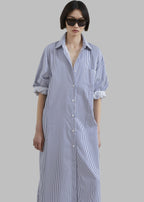 Risha Classic Pinstripe Shirt Dress