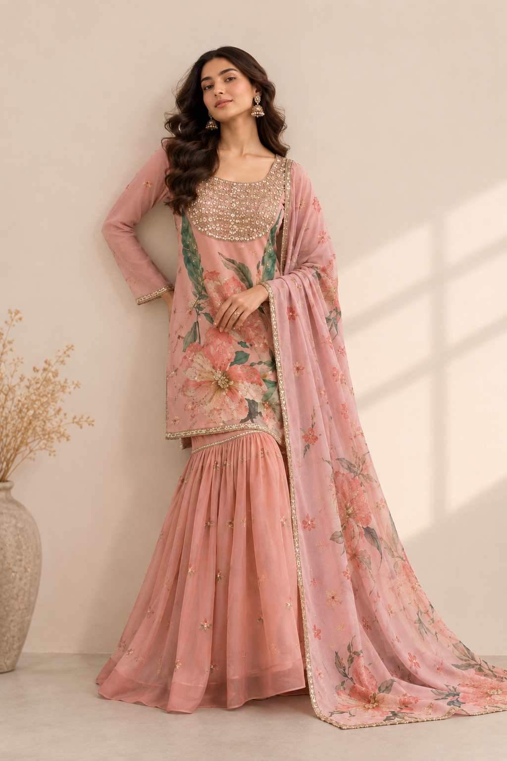 Ranjika Blush Gharara Suit