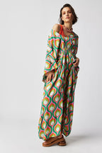 Rimaa Wave Kaftan Dress
