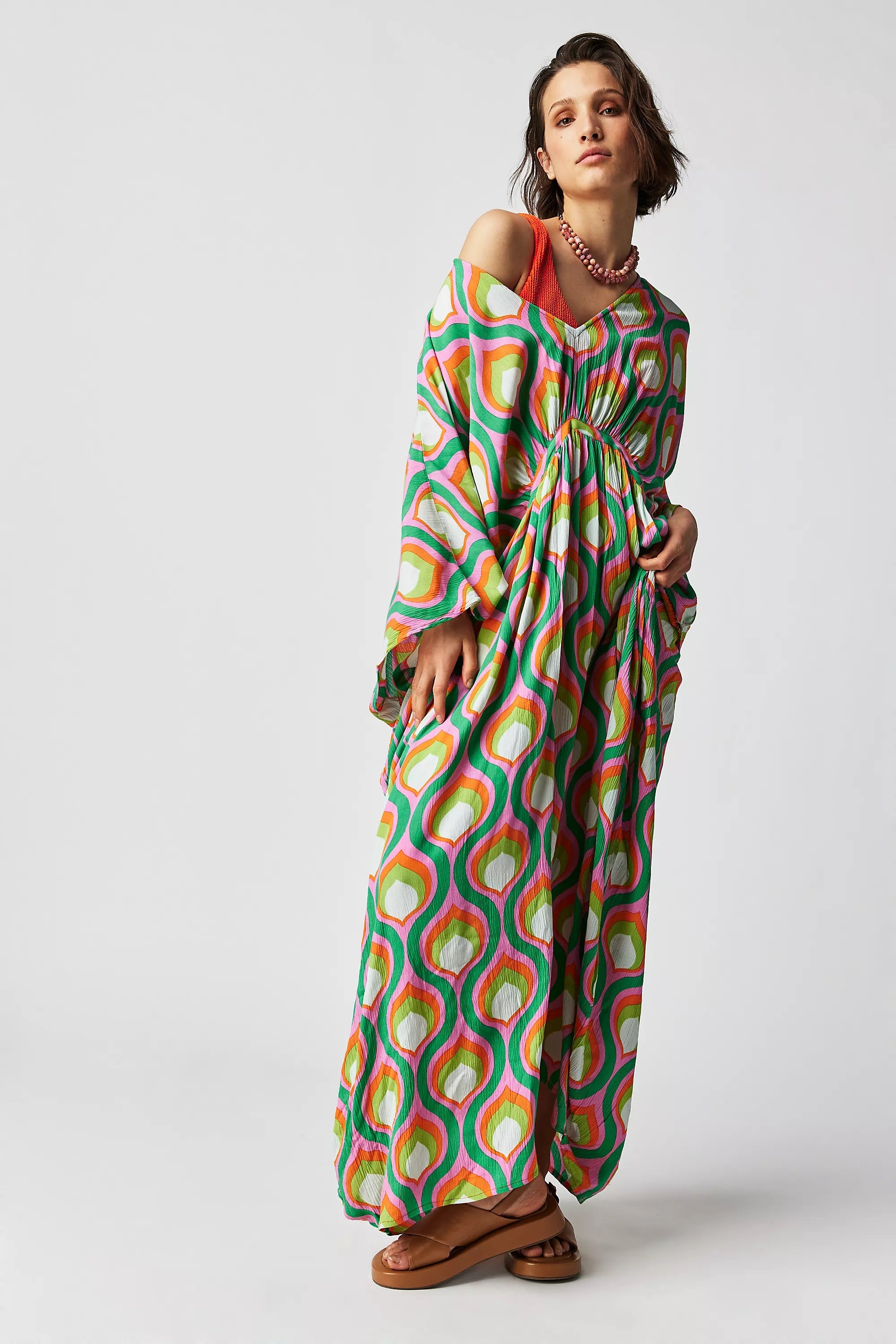 Rimaa Wave Kaftan Dress