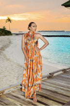 Harshi Sunset Orange Dress
