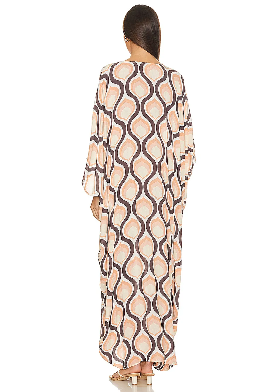 Risita Retro Wave Kaftan Gown