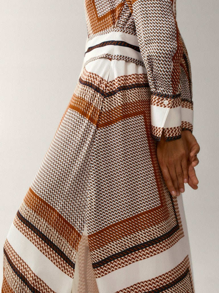 Risha Geometric Shirt Dress