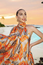 Harshi Sunset Orange Dress