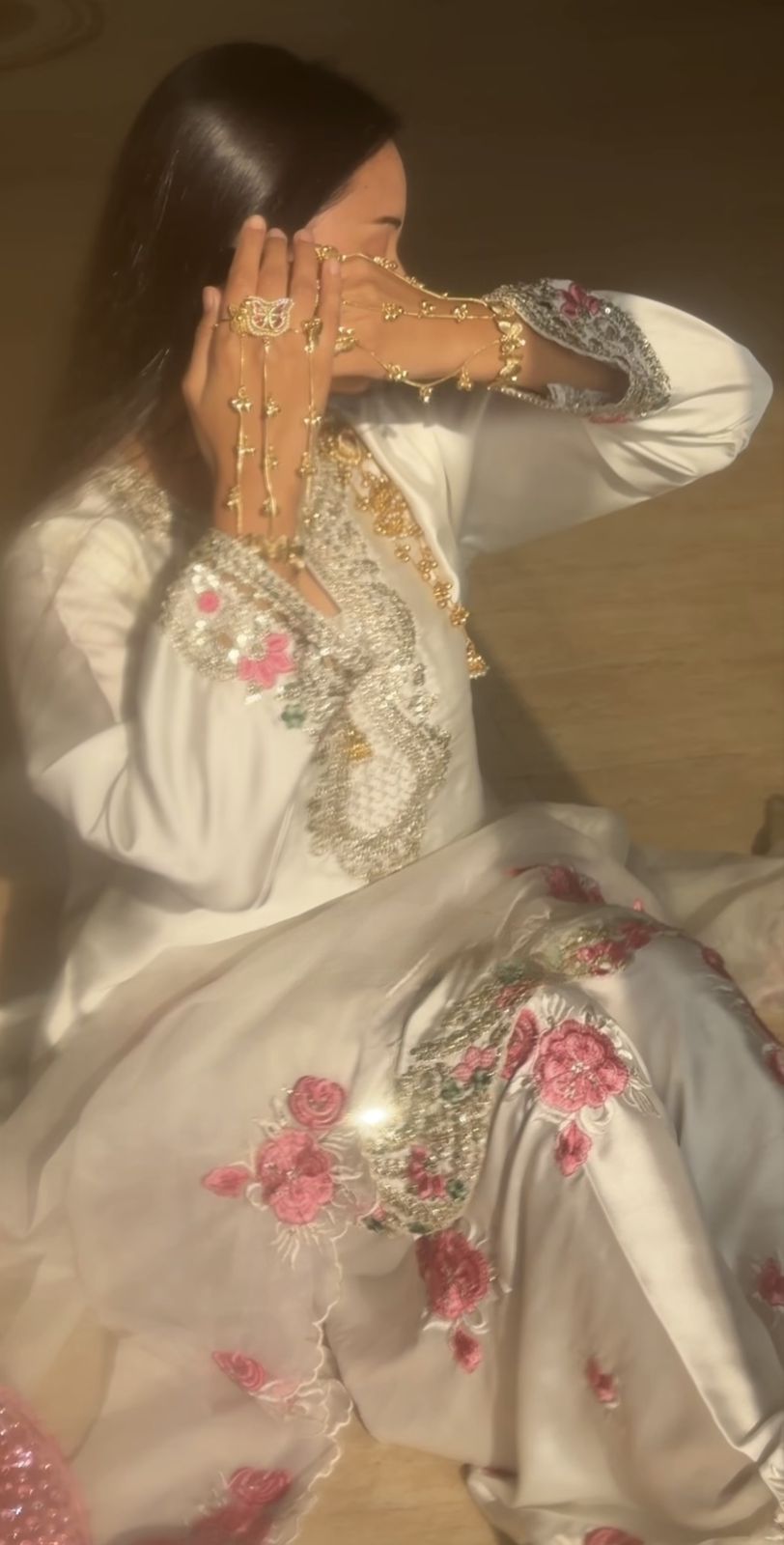 Rihanna Thread Embroidered Suit