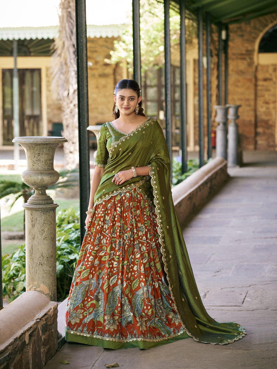 Rathna Kalamkari Lehenga Set