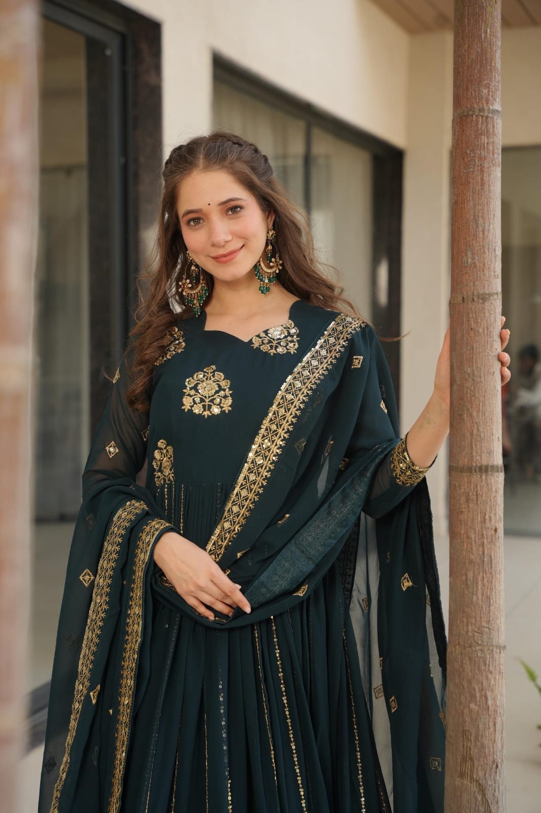 Sejal rich Rama anarkali suit set
