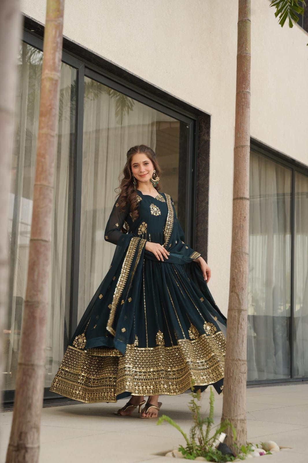 Sejal rich Rama anarkali suit set