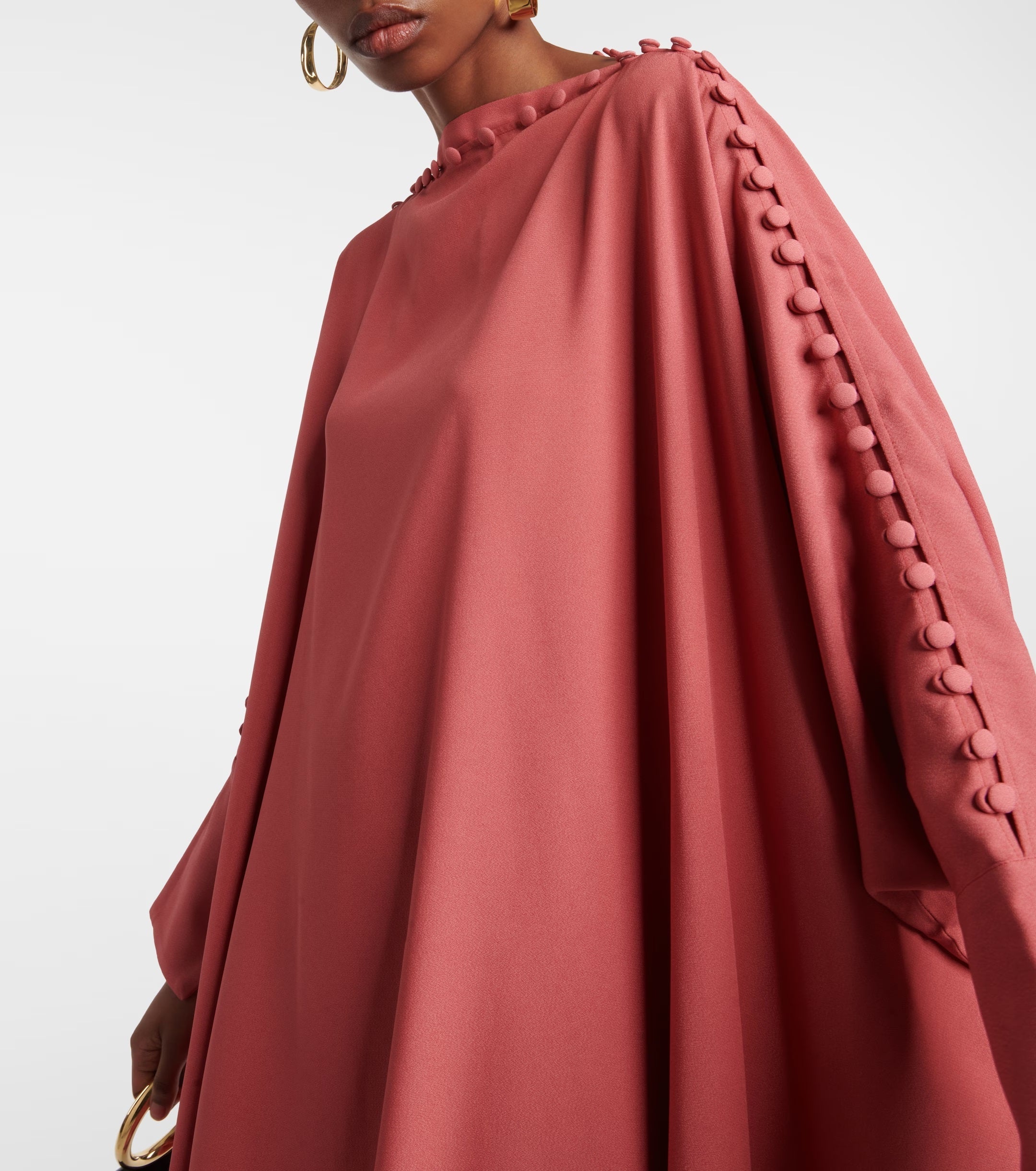 Ritu Minimalist Button Kaftan Gown