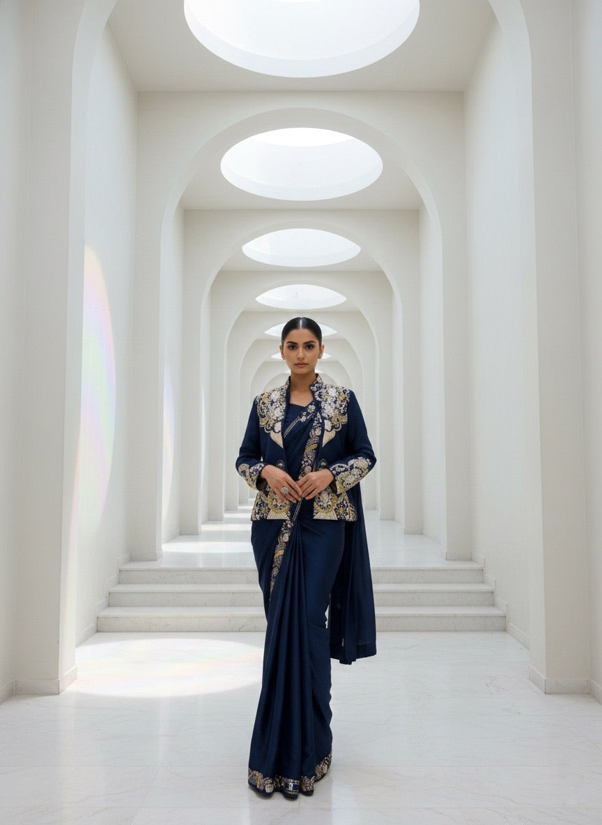 Lara Jacket Drape Saree