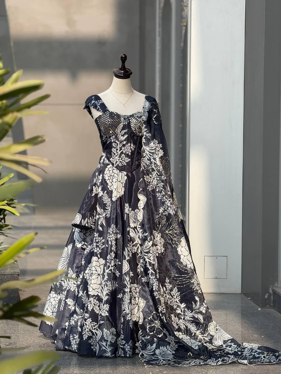 Ranaya Embroidered Corset Lehenga Set
