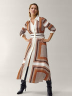 Risha Geometric Shirt Dress