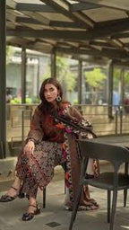 Elish brown black Straight Kurta Suit