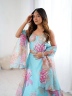 Rajal Embroidered Corset Lehenga Set