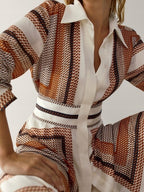 Risha Geometric Shirt Dress