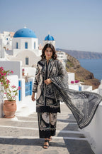 Santorini Luxe Black Panel Premium Co-ord Set