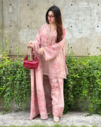 Aadaya gulabi farshi suit