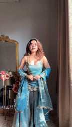 Rewati Mirror Work Sharara Suit