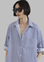 Risha Classic Pinstripe Shirt Dress