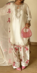 Rihanna Thread Embroidered Suit