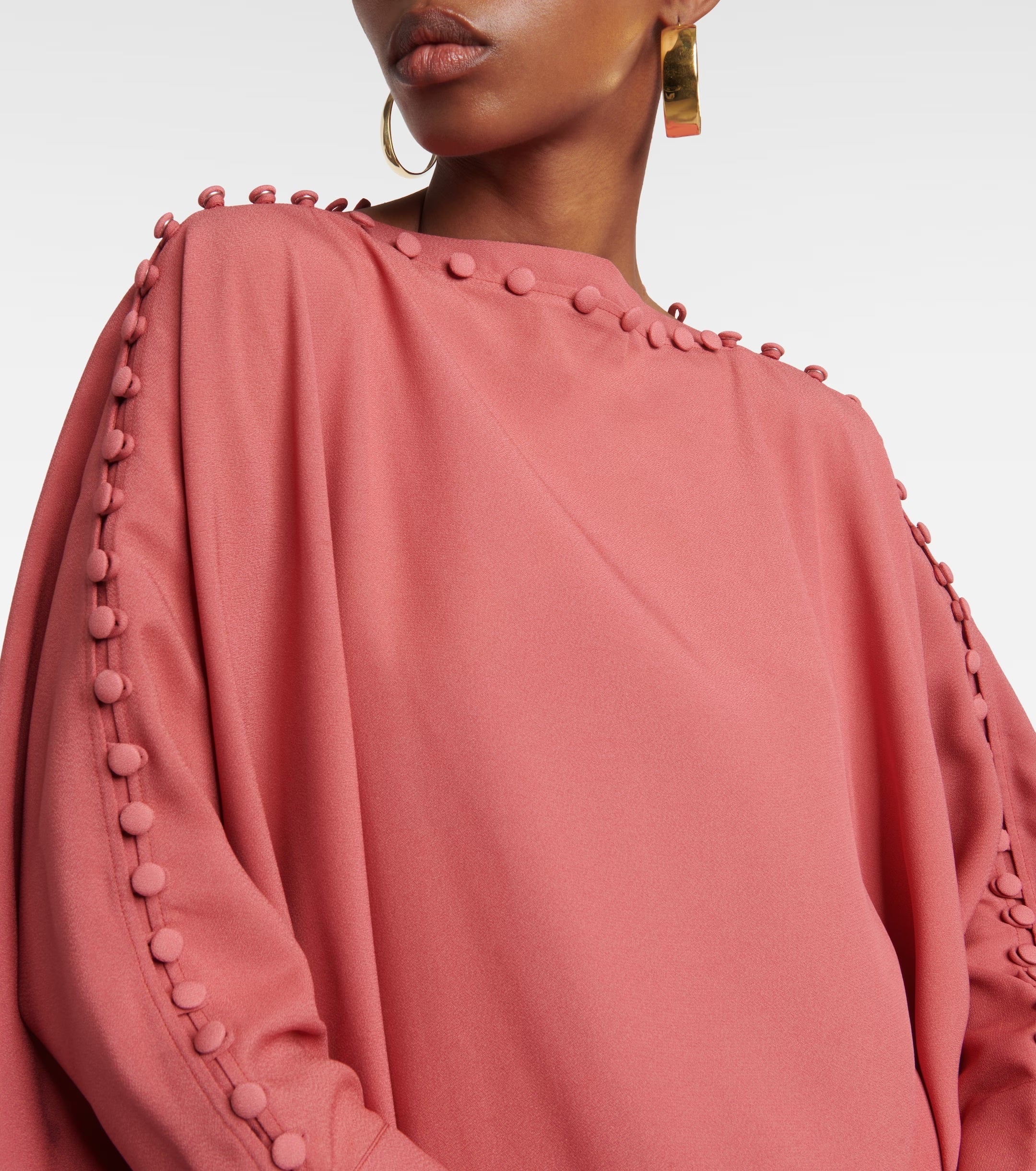 Ritu Minimalist Button Kaftan Gown