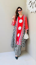 EOSS Savira bold Geo-Print Premium Co-ords Set