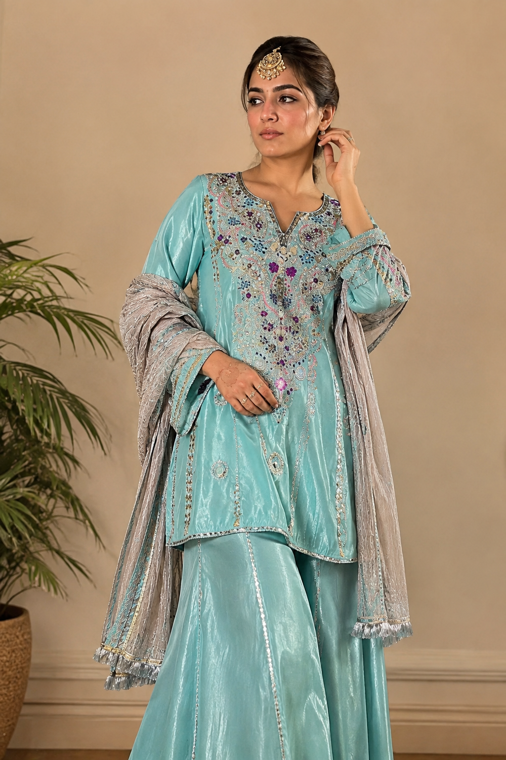 Ritwika Mirror-Work Suit