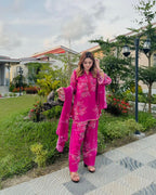 Rose bloom Farshi Suit