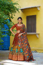 Radha Rani Kalamkari Lehenga Set