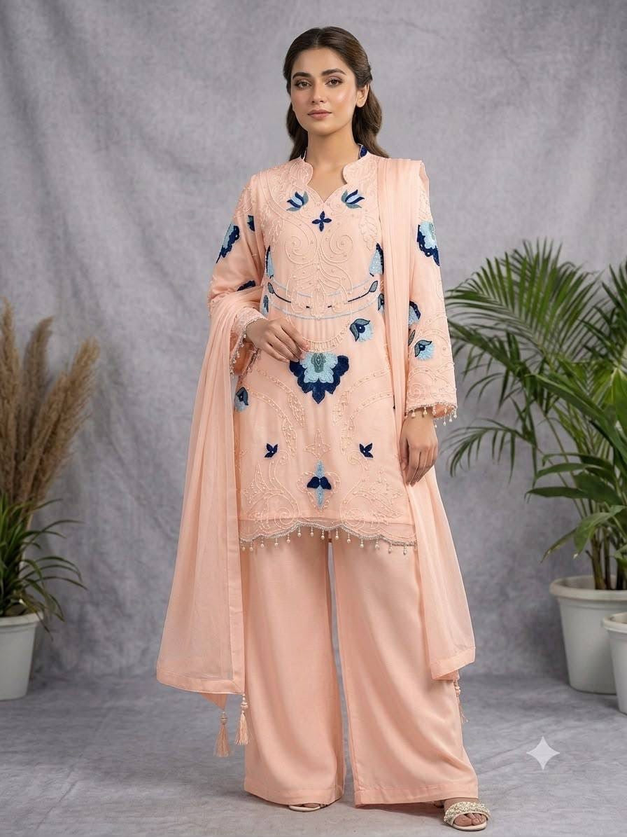 Rukma Embroidered Suit Set