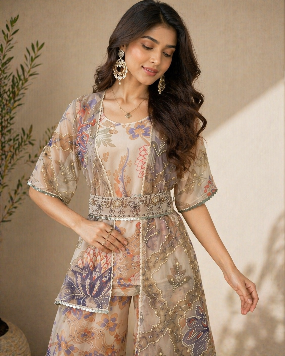 Raagini Indo-Western Three Piece Set