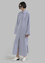Risha Classic Pinstripe Shirt Dress
