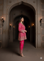 Alia fuschia pink Co-ord Set