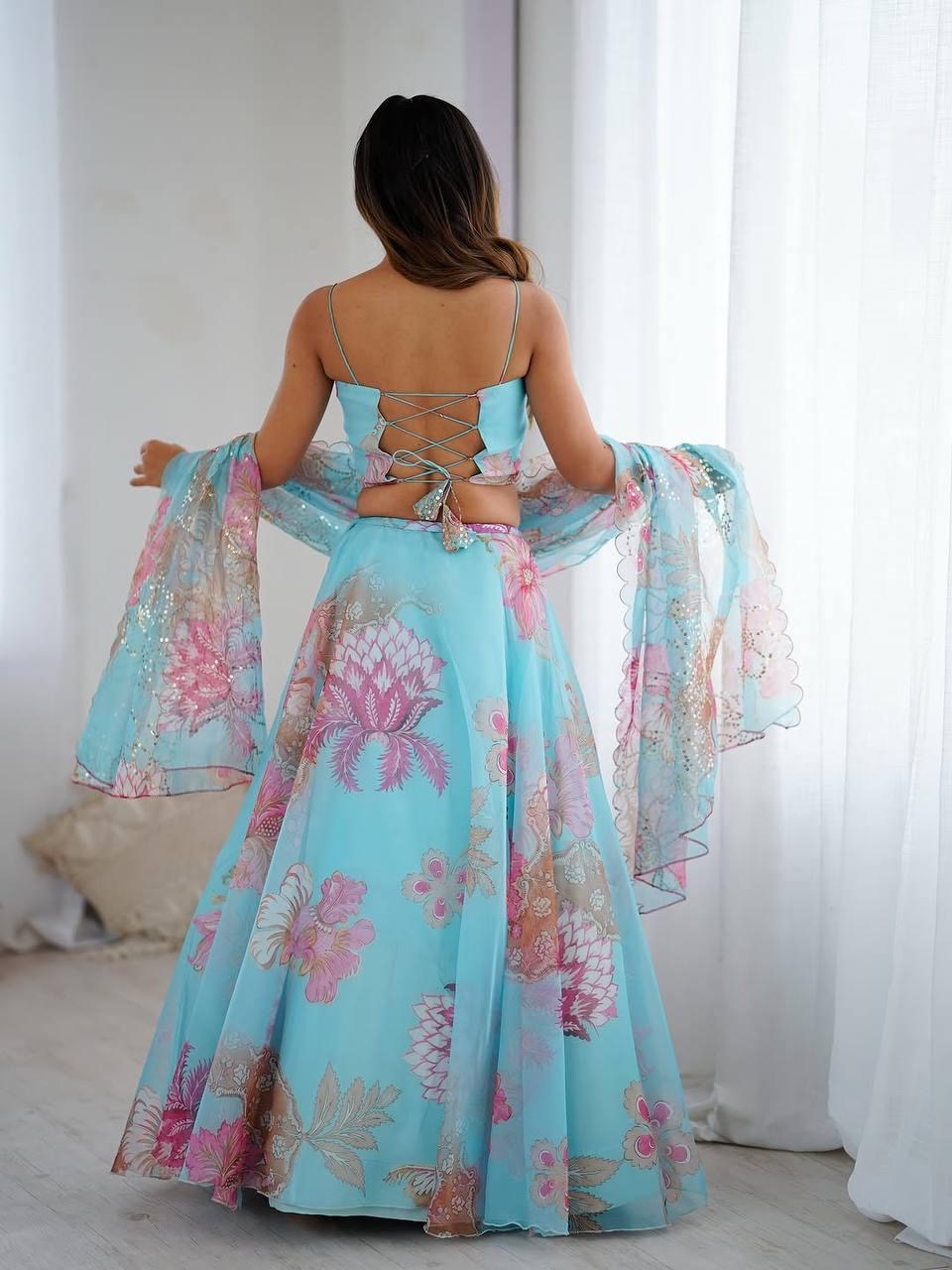 Rajal Embroidered Corset Lehenga Set