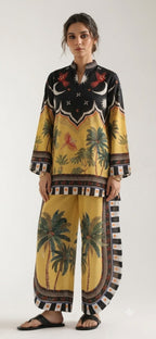 Ranya Mustard Oasis Co-ord Set