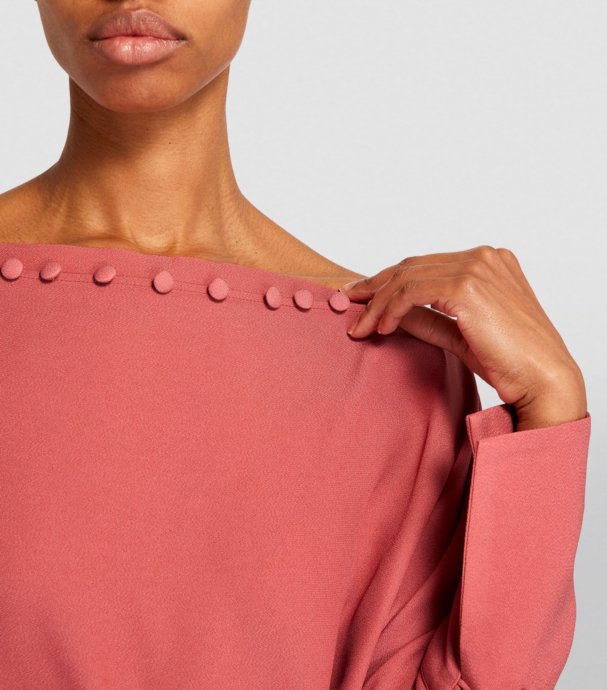 Ritu Minimalist Button Kaftan Gown