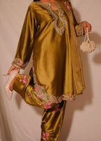 Rihanna yellow suit