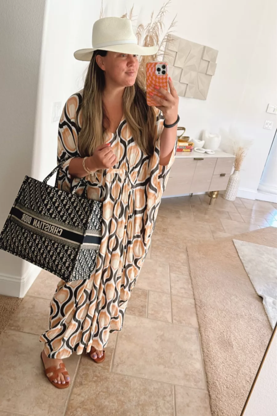 Risita Retro Wave Kaftan Gown