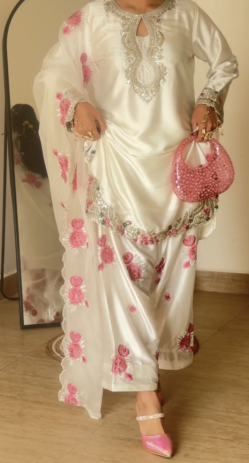 Rihanna Thread Embroidered Suit