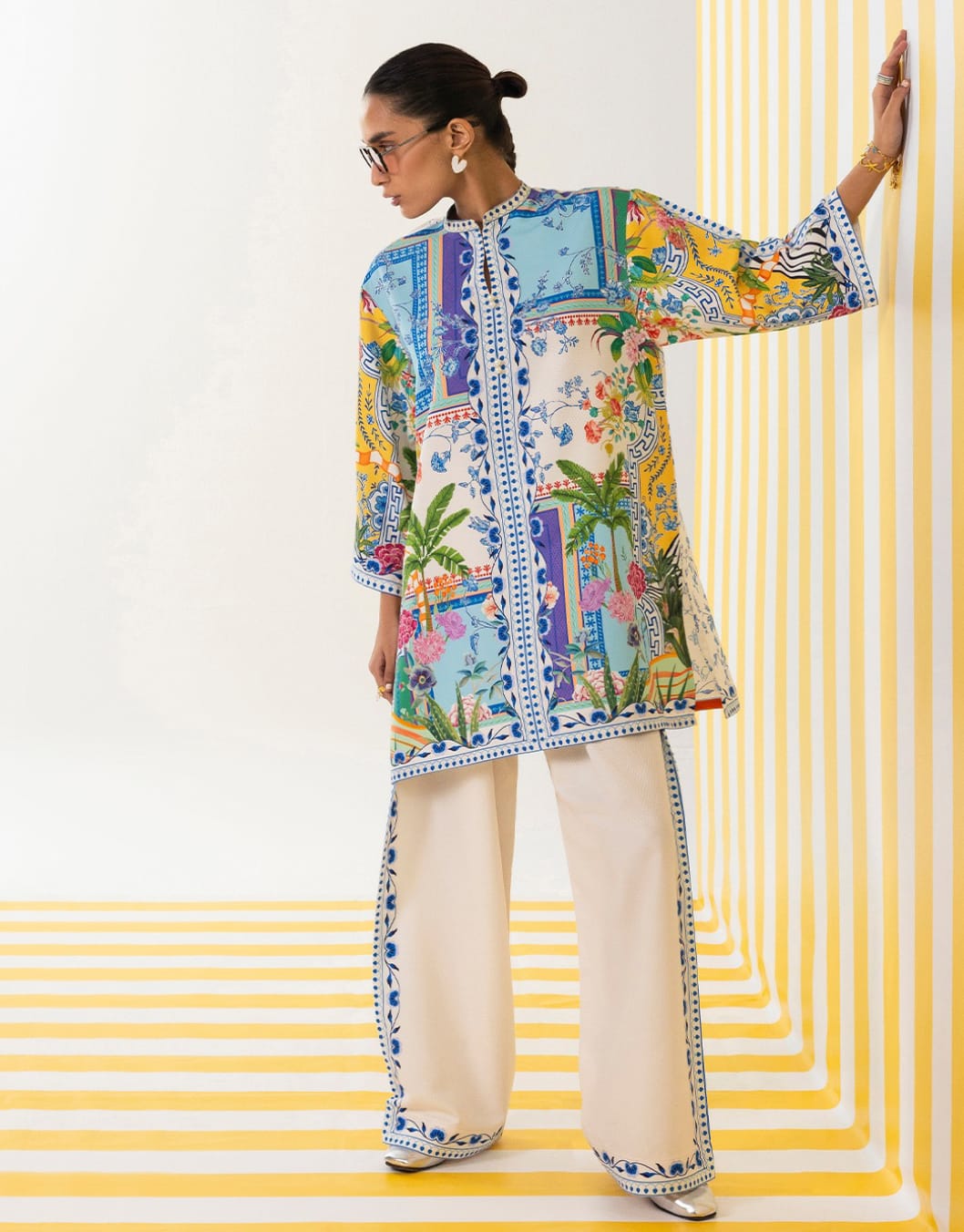 Rasha Med-Mosaic Co-ord Set